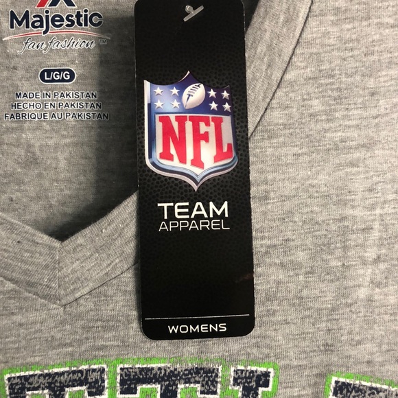 Seattle Seahawks V Neck Tee - Picture 4 of 8